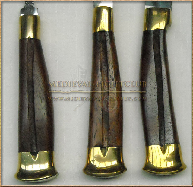 Cutlery Set - wood and brass handles
