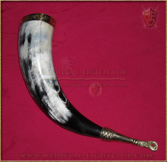 Drinking Horn - finial for attaching to belt